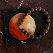 Planeten Armband Mars 19mm | Rode Jaspis & Heliotroop