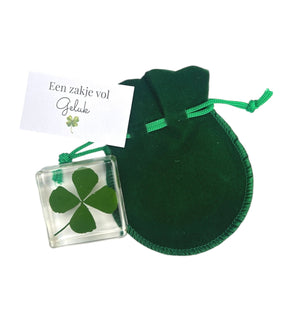 Zakje vol geluk klaver