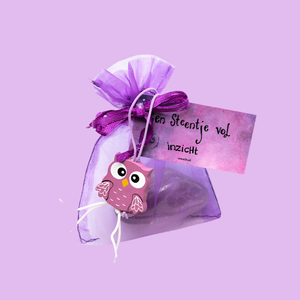 Amethist paars inzicht organza 