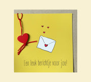 Wenskaart leuk berichtje