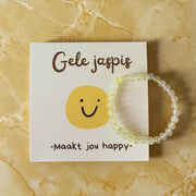 Kinderarmband Gele Jaspis – Maakt Jou Happy