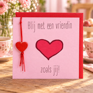 Wenskaart Blij met een vriendin zoals jij! | COL-MN-006