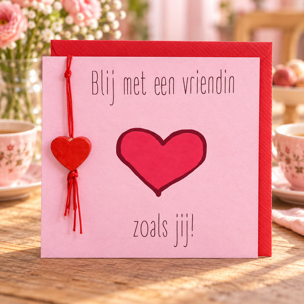 Wenskaart Blij met een vriendin zoals jij! | COL-MN-006