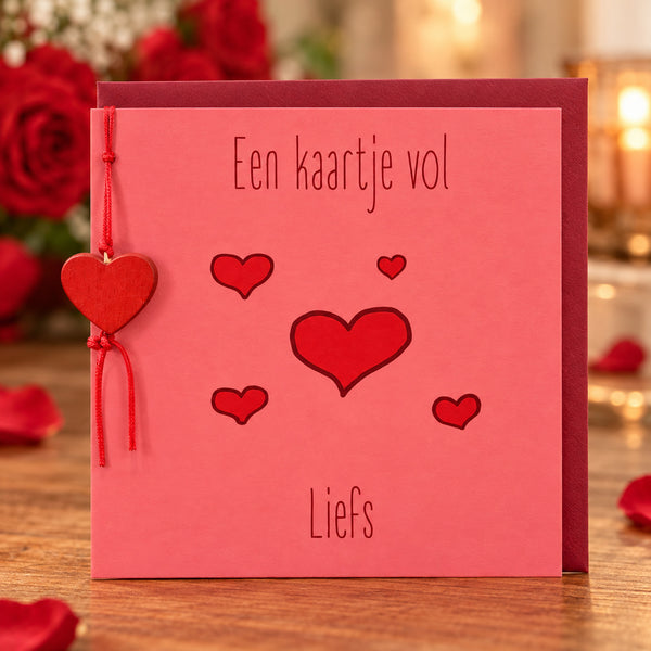 Wenskaart Een kaartje vol liefs | COL-MN-008
