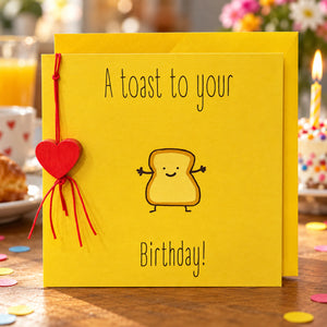 Wenskaart A toast to your Birthday! | COL-MN-014