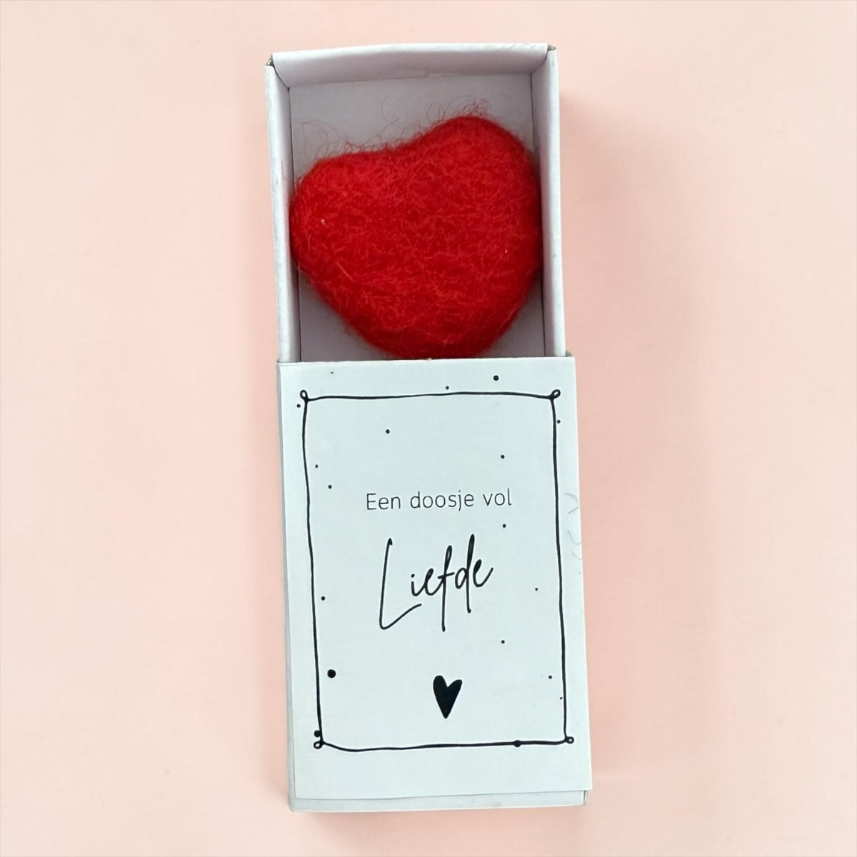 Doosje vilten hart liefde