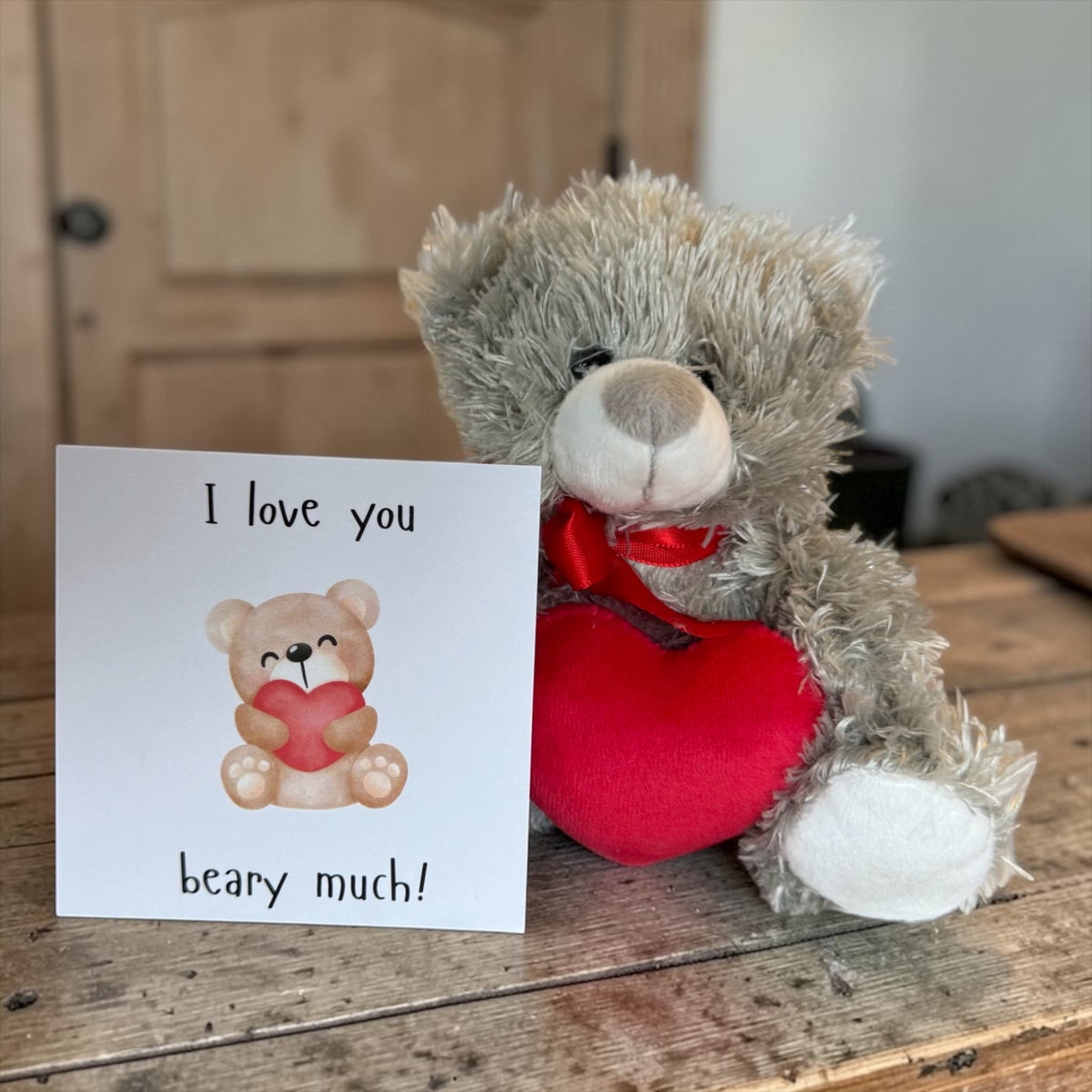 Beertje beary much XL grijs