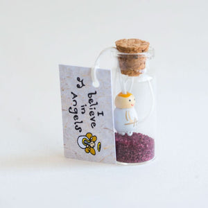 Believe in angels geluksflesjes sidedish-shop