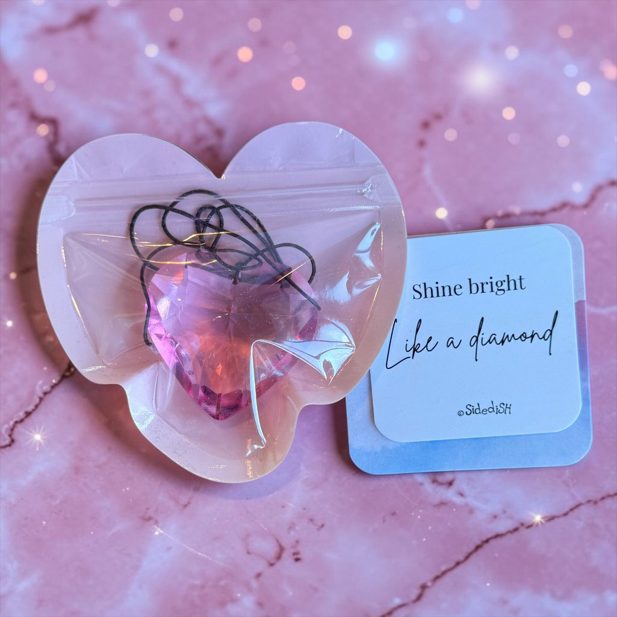 Glazen Kristal Hart – Shine Bright Like a Diamond