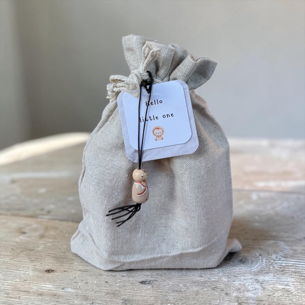 Kraamcadeautje Autootje Vos Houten Baby Speeltje