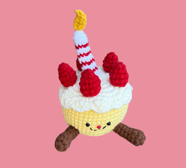 Verjaardagstaartje gehaakt