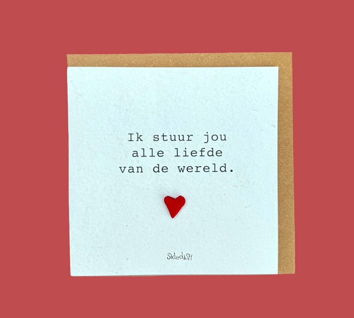 Wenskaart hart alle liefde van de wereld