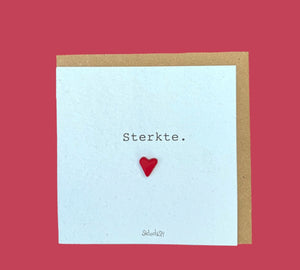 Wenskaart hart sterkte