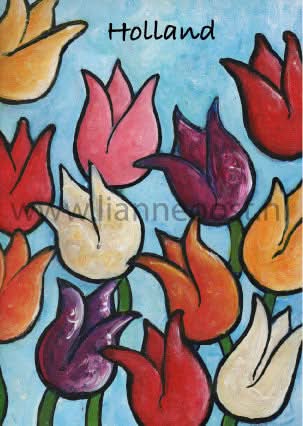Tulpen-ansichtkaart