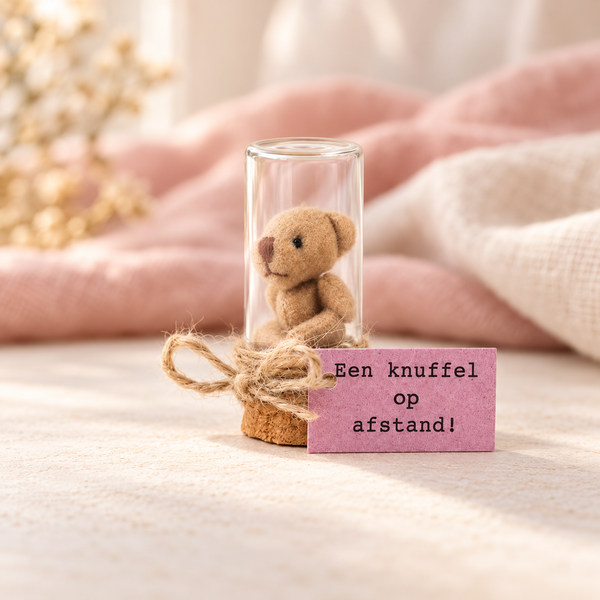Beer knuffel afstand bruin