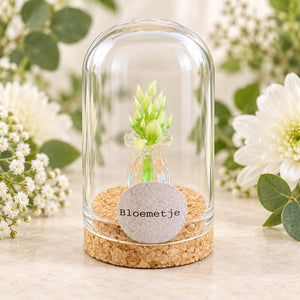 Bloemetje – ronde stolp 4 x 5 cm