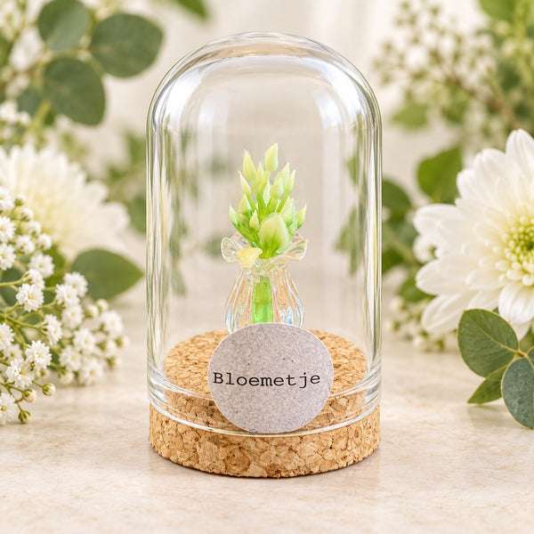 Bloemetje – ronde stolp 4 x 5 cm