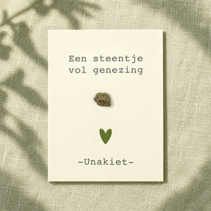 edelsteen cadeau kaartje Unakiet