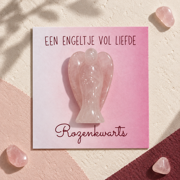 Rozenkwarts engeltje vol liefde