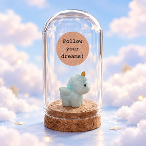 Follow your dreams – blauwe eenhoorn