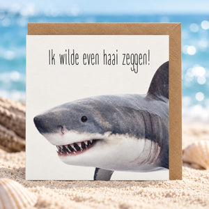 Ik wilde even haai zeggen!