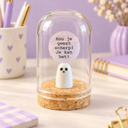 Hou je geest scherp – spookje – ronde stolp 4 x 5 cm