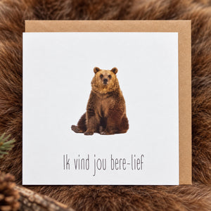 Ik vind jou beer-lief