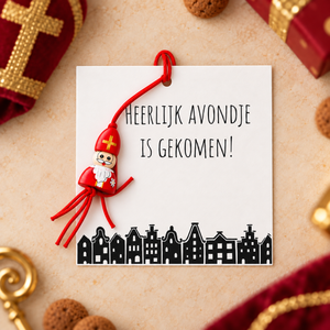 Plat kaartje Heerlijk avondje is gekomen met Sintpop door het middelste gaatje