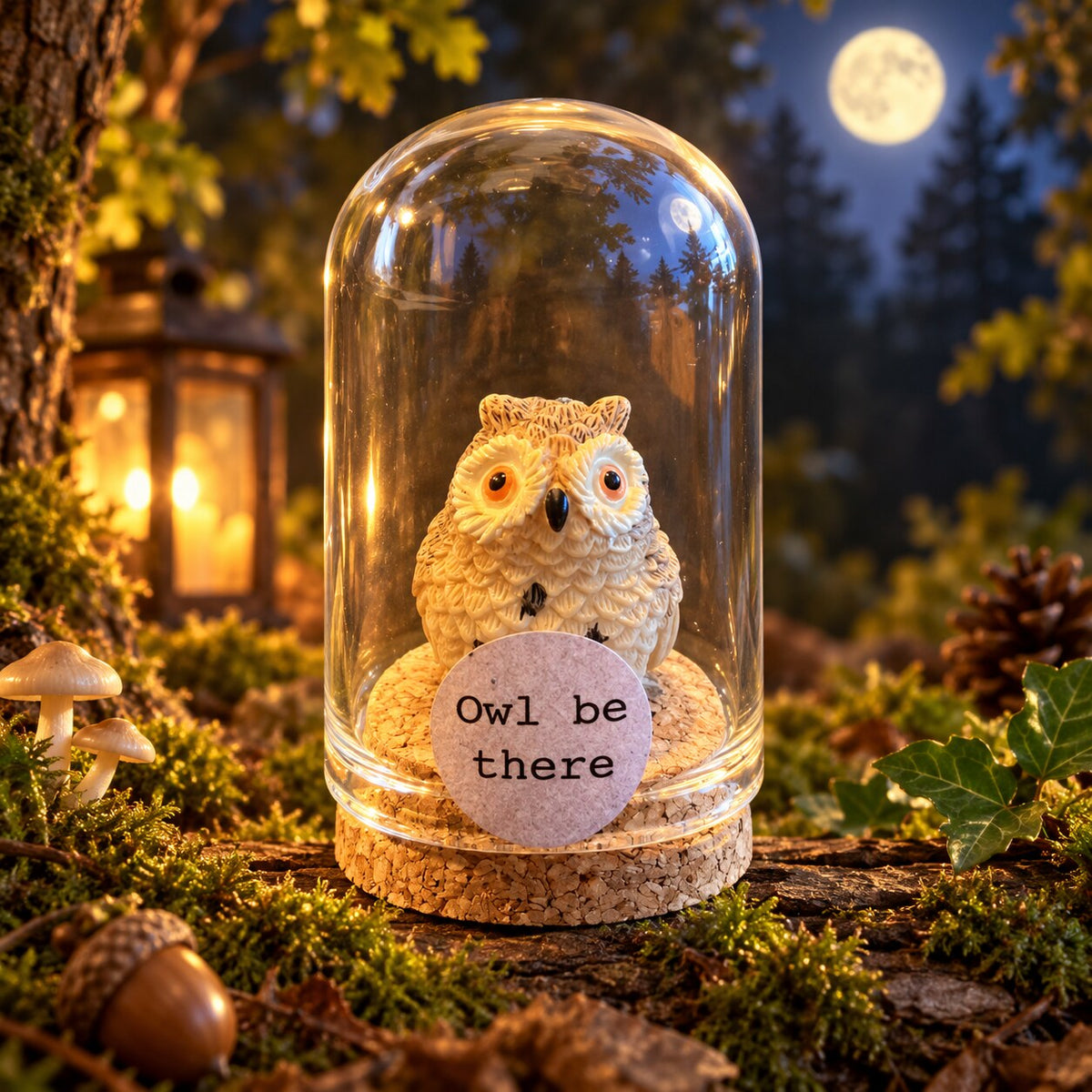 Owl be there – ronde stolp 4 x 5 cm