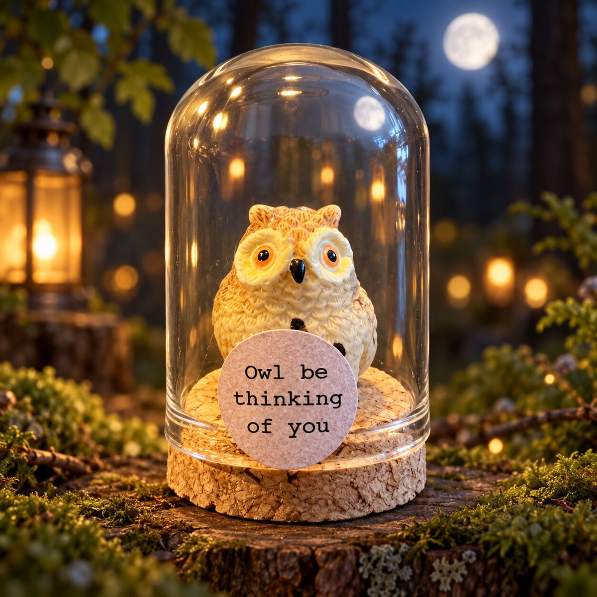 Owl be thinking of you – ronde stolp 4 x 5 cm