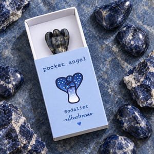 Pocket Angel sodaliet op edelstenen