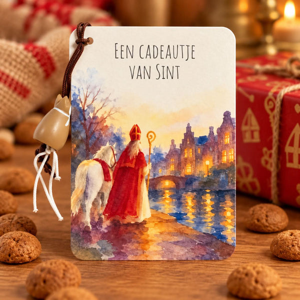 Cadeaukaartje – Een cadeautje van Sint