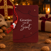 Groetjes van de Sint – kaartje met hanger