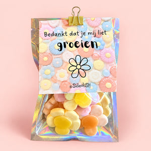 Eén snoepzakje Bedankt dat je mij liet groeien