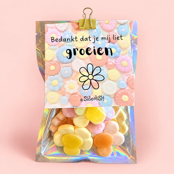 Eén snoepzakje Bedankt dat je mij liet groeien