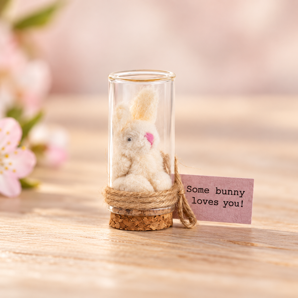 Some bunny loves you mini stolp met konijntje