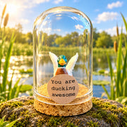 You are ducking awesome – gevleugelde eend – ronde stolp 4 x 5 cm