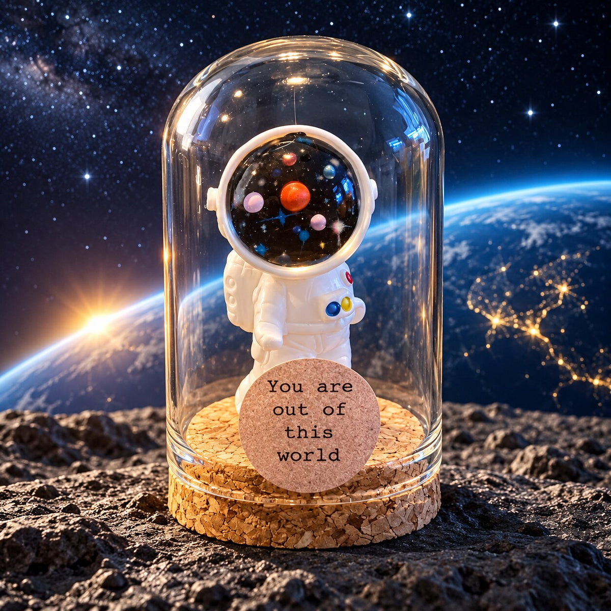 You are out of this world – ronde stolp 4 x 5 cm
